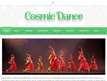 Tablet Screenshot of cosmic-dance.com